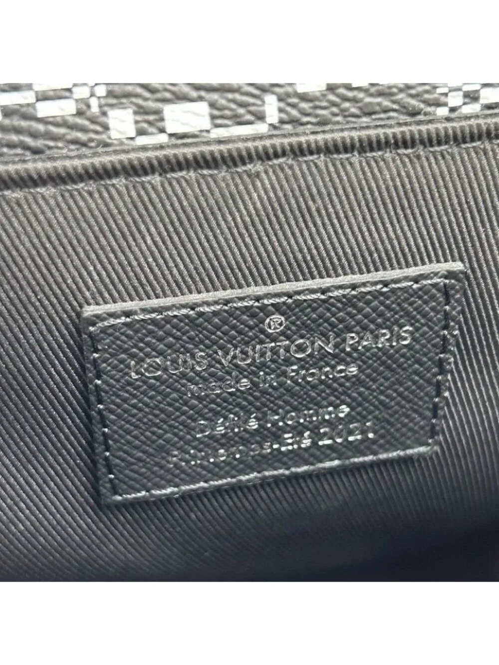 Louis Vuitton Shoulder Bag Steamer XS Black White Damier Distorted 2-Way